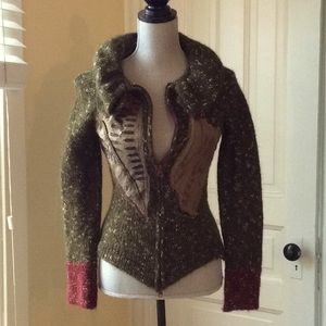 Unique sweater jacket and leggings